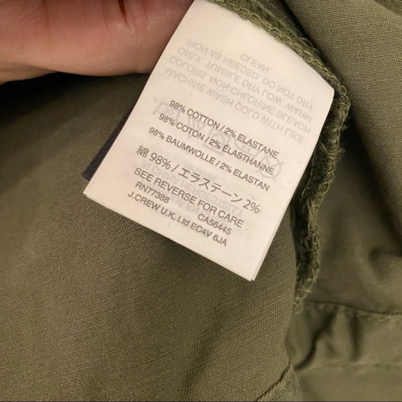 J.CREW Ruched Sleeve Field Utility Military Jacket - Picture 13 of 14